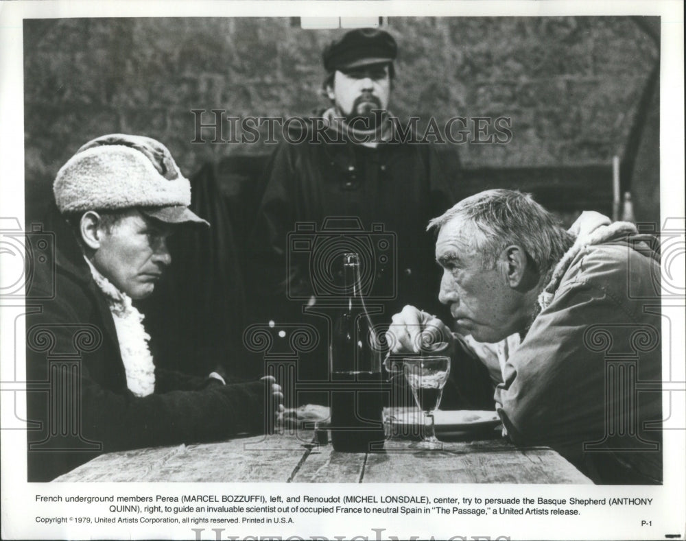 1979 Press Photo Marcel Bozzuffi Michael Lonsdale Stars