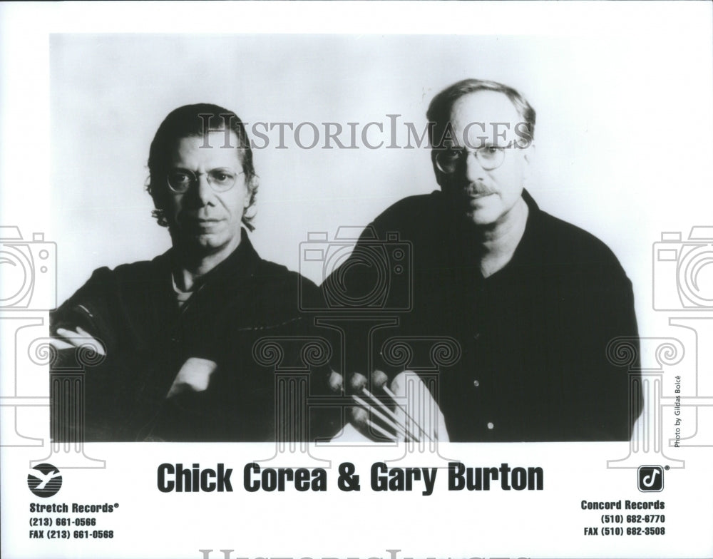 Press Photo Chick Corea Jazz Pianist Gary Burton