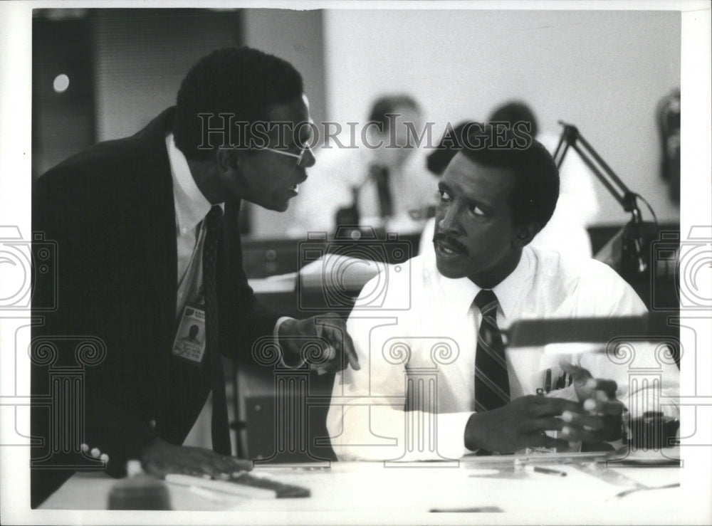 1987 Press Photo Dorian Harewood Terrence Riggins Actor