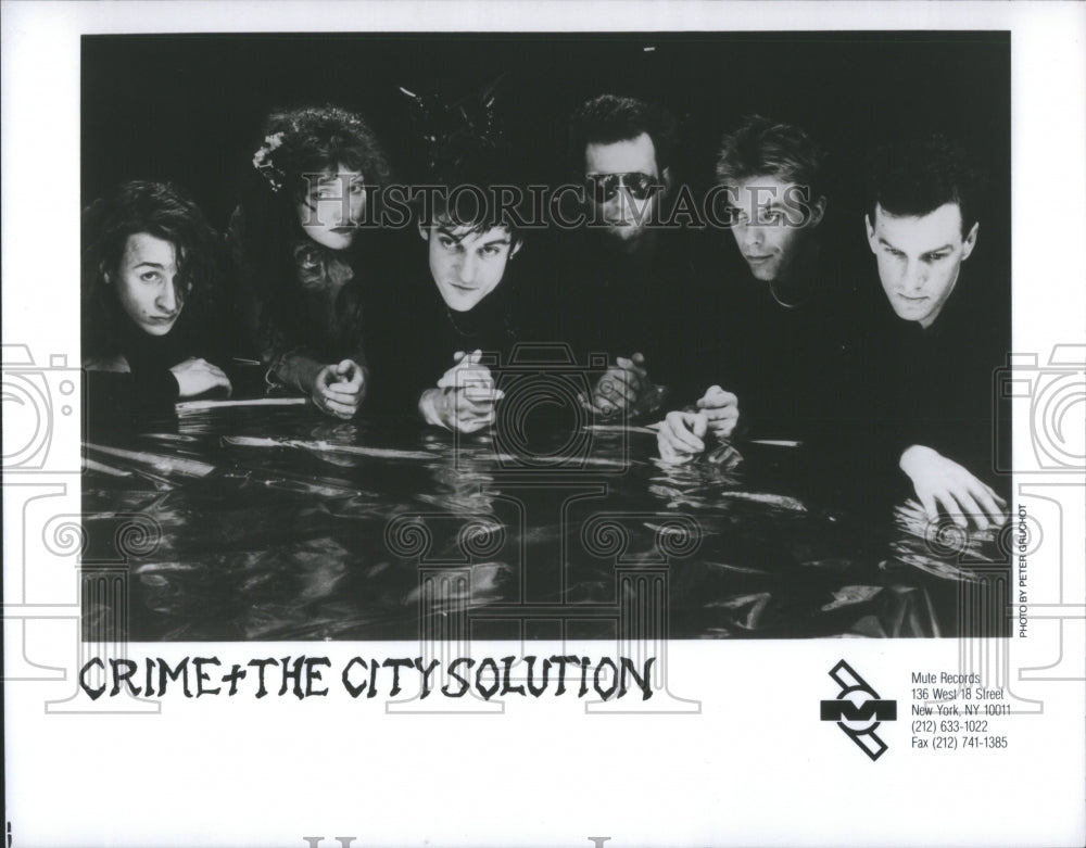 1988 Press Photo Crime + The City Solution Entertainers