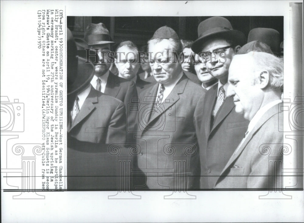 1970 Press Photo Willy Brandt Politician