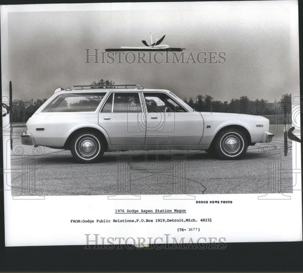 1975 Press Photo Dodge Aspen Station Wagon