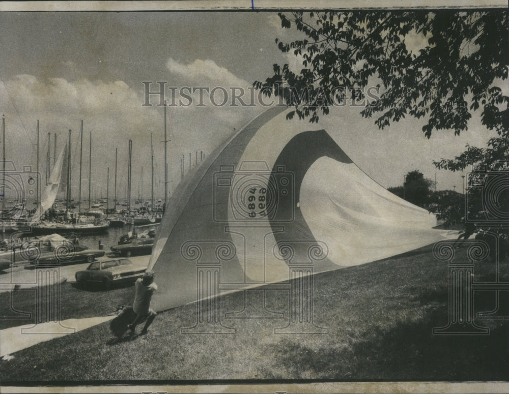 1975 Press Photo Sailing Boats