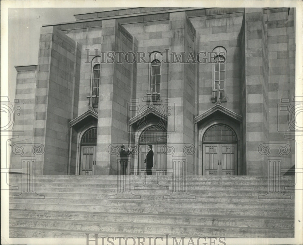 1956 Press Photo constantine hellenie orthodox church