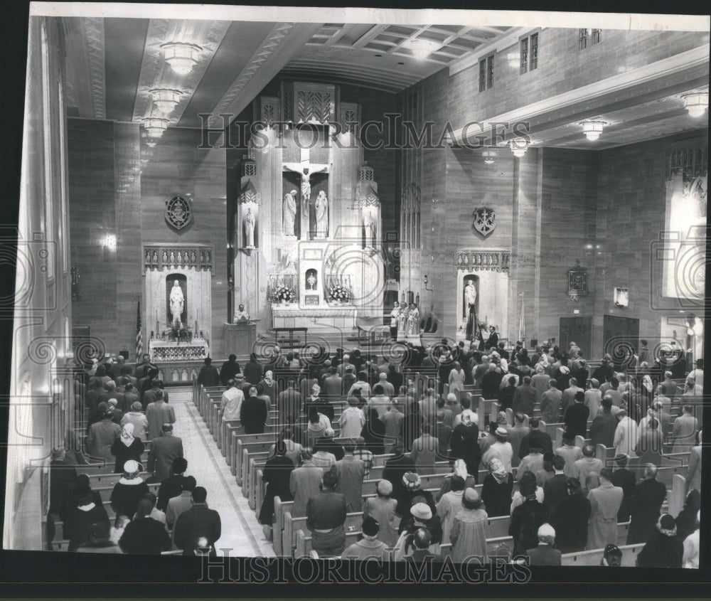 1956 Press Photo St. Peter&#39;s Church Madison