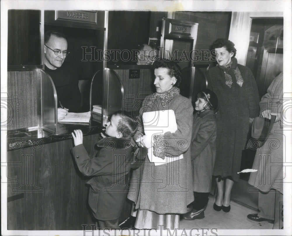 1956 Press Photo St. Peter&#39;s Catholic Church