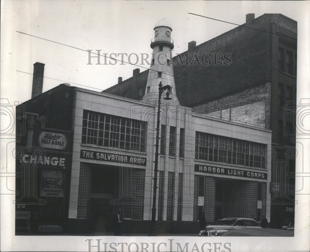 1948 Press Photo Salvation Army Harbor Light Crops Bldg