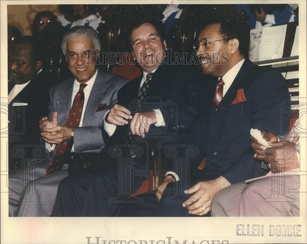 1991 Press Photo Virginia Governor L. Douglas Wilder