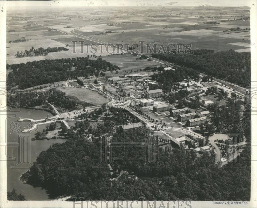 1934 Press Photo  Chicago Aerial Survey Company Harriso - Historic Images