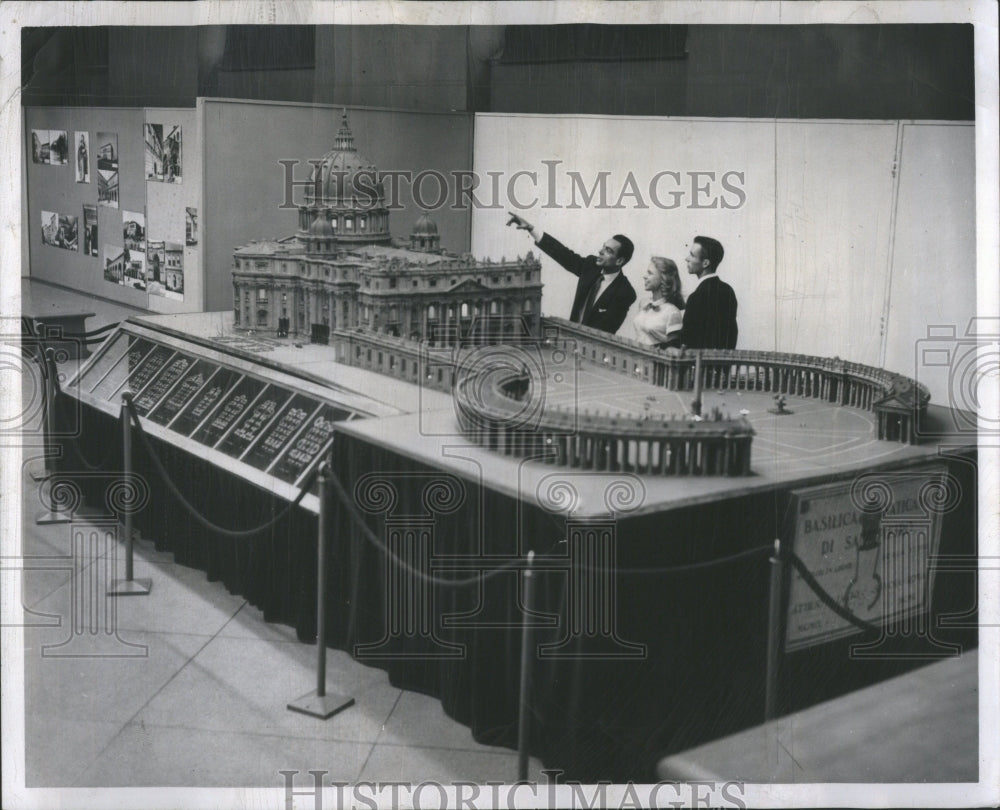 1956 Press Photo Peter&#39;s Basilica