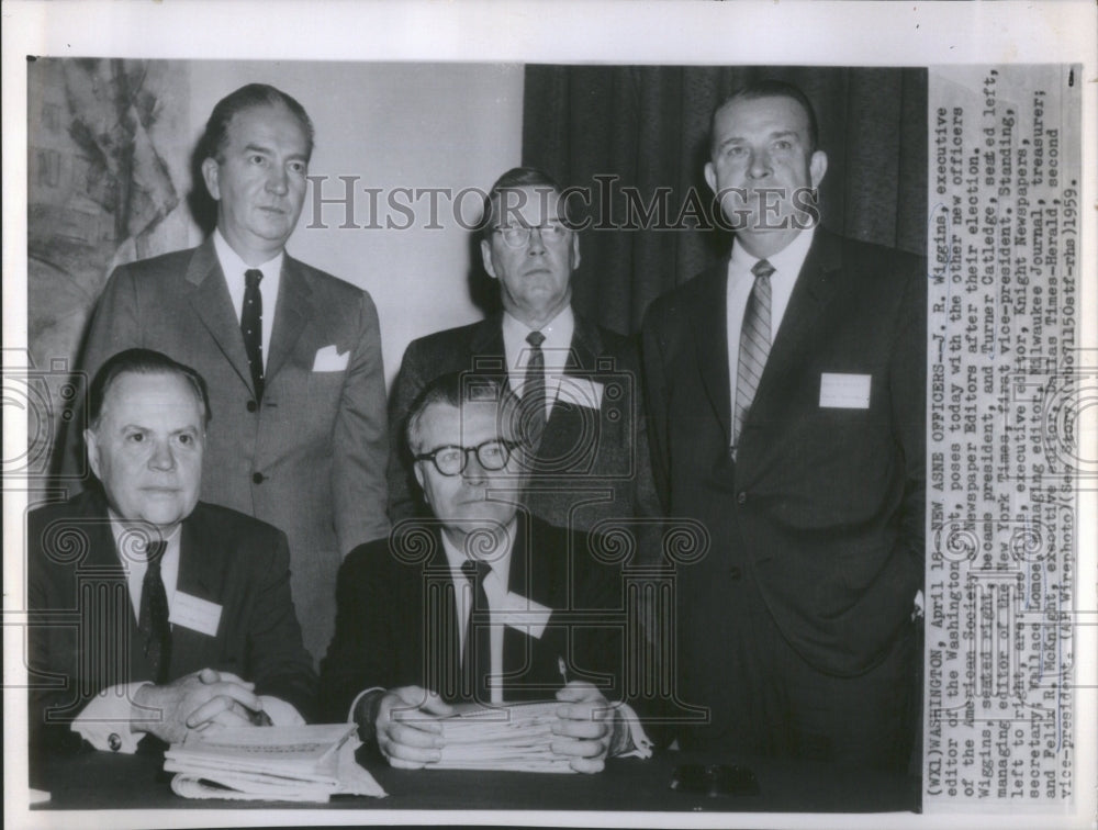 1959 Press Photo Wiggins Washington Post American