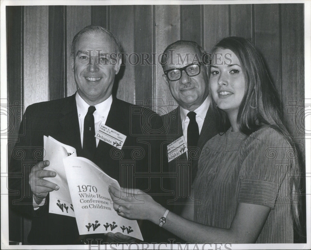 1970 Press Photo Chicagoans White House Conference Chil