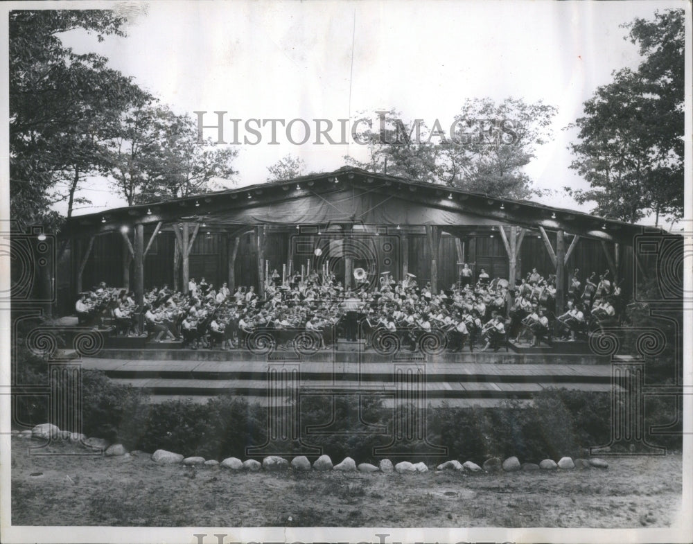 1963 Press Photo Interlochen Bowl Joseph Maddy Michigan