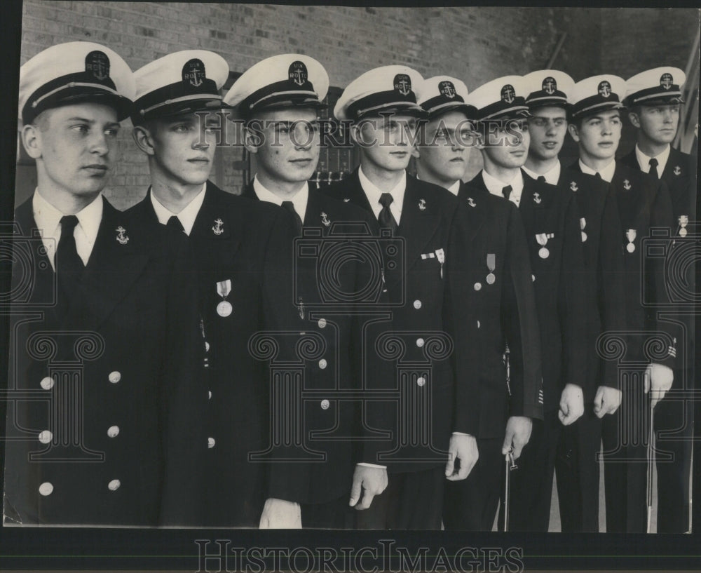 1949 Press Photo Northwestern University NROTC Honors