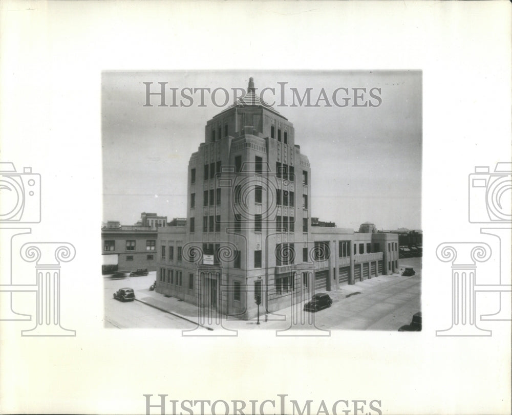 1937 Press Photo Champaign City Bldg Champaign Illinois