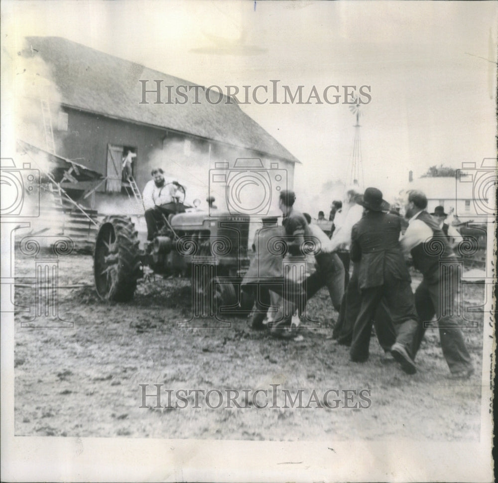 1956 Press Photo Tractor is Vehicle Specifically