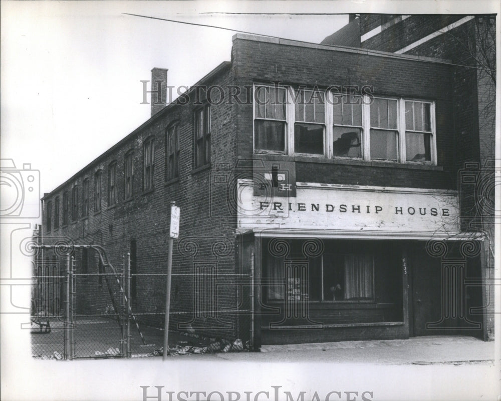 1969 Press Photo Friendship House Building