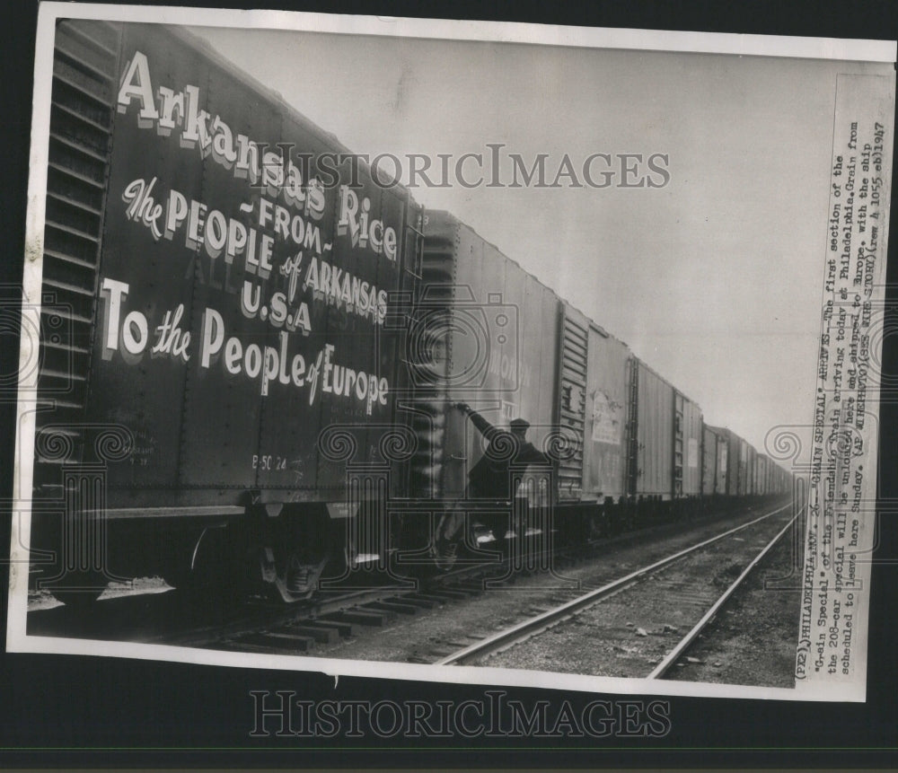 1947 Grain Special Press Photo