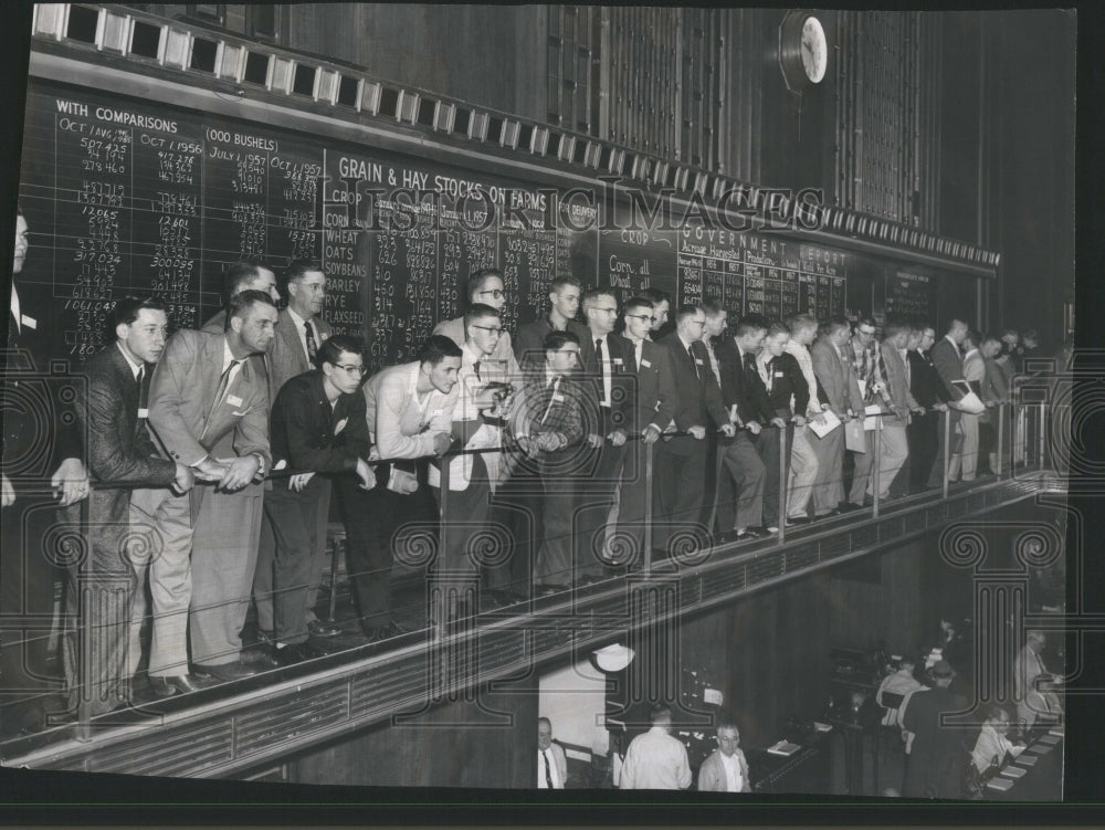 1958 Press Photo 4H Winners Board 5Th Floor Balcony