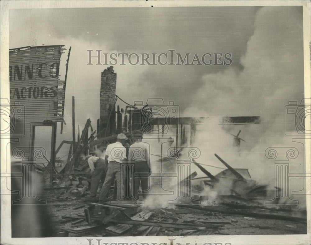 1937 Press Photo Received Minor Hurts Fleeing Mantoon