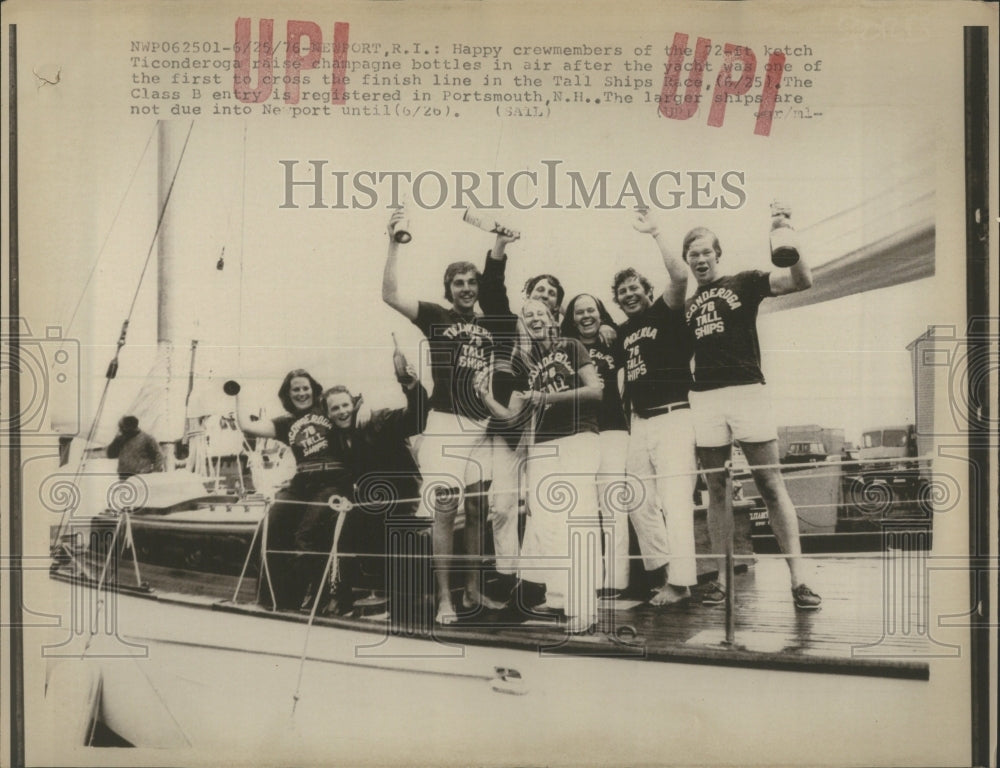 1975 Press Photo Ticonderoga 1976 Tall Ship