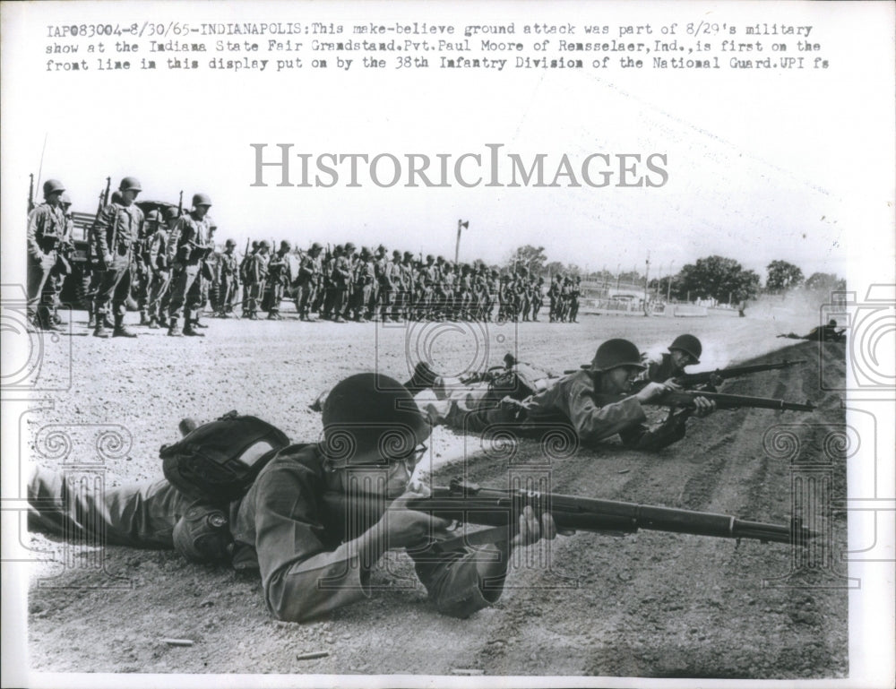 1965 Press Photo Military Show at Indiana State Fair