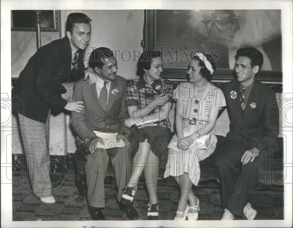 1937 Press Photo American Youth Congress Delegates