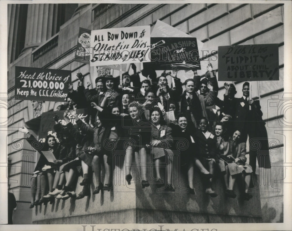 1940 Press Photo American Youth Congress Labor Building