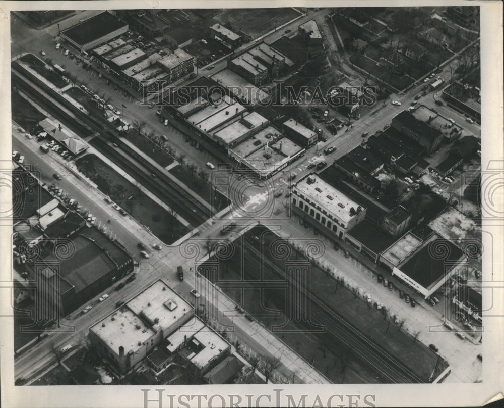 1952 Press Photo View of Des Plaines, Illinois