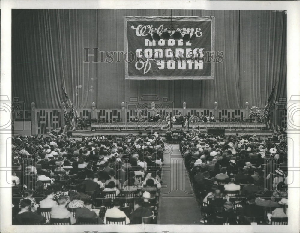 1937 Press Photo American Youth Congress Meet Milwaukee