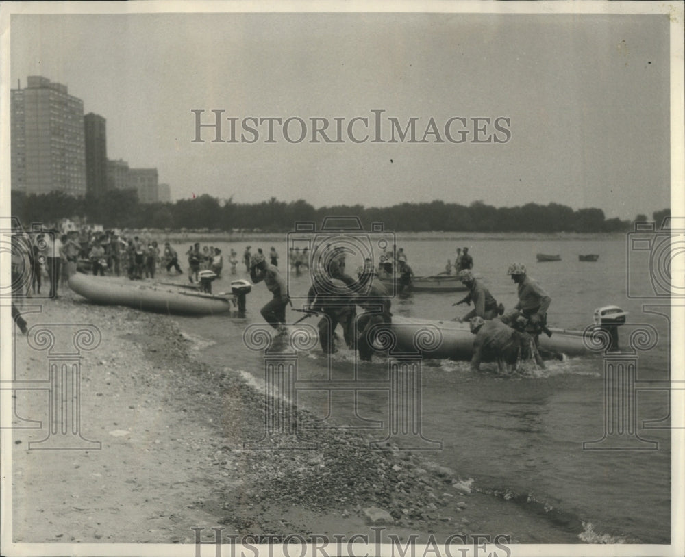 1957 Press Photo Mission Completed But War Never Beach