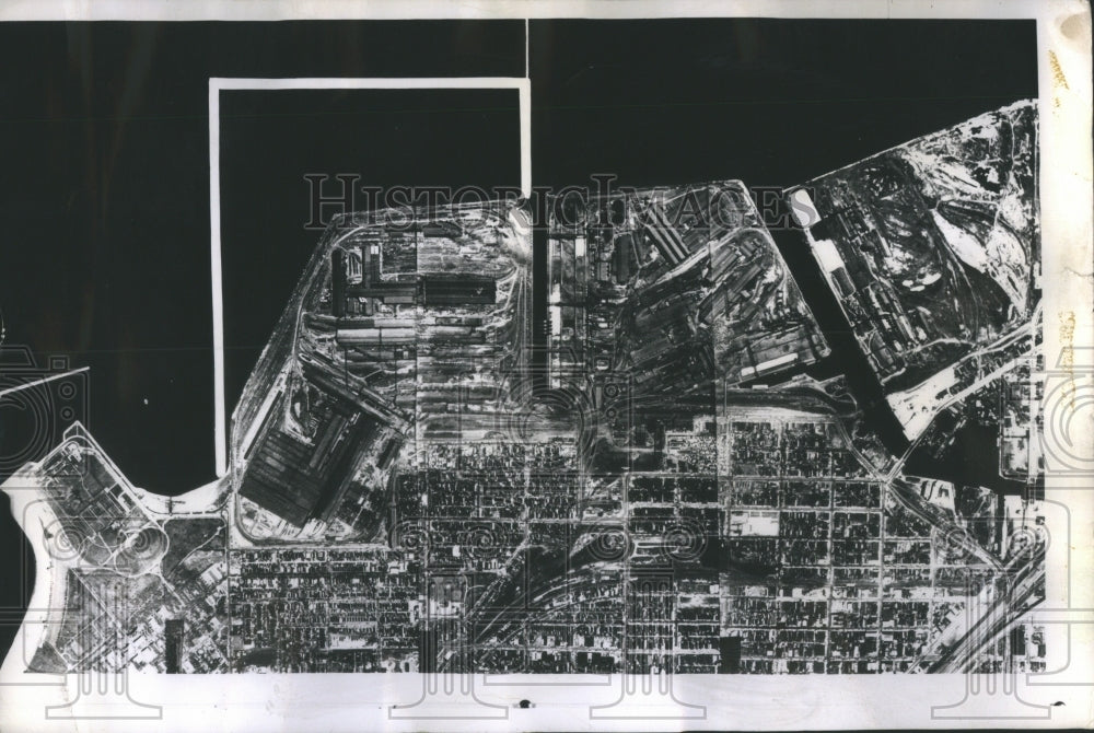 1963 Press Photo Aerial of U.S. Steel 194-acre landfill