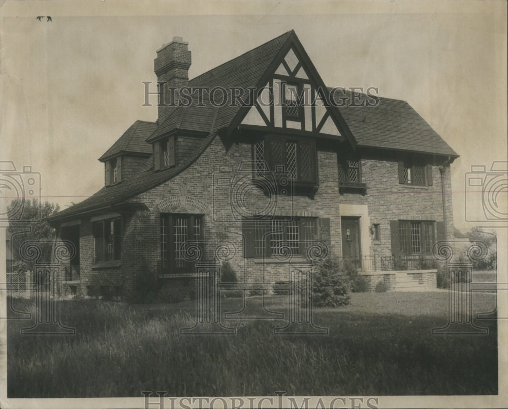 1934 Press Photo Albert Tobin House Detroit Lobbyist