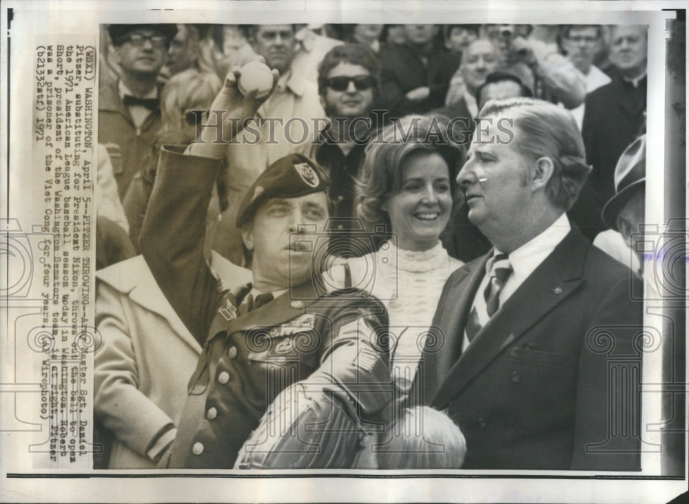 1972 Press Photo Army Master Sgt.Daniel Pitzer Nixon