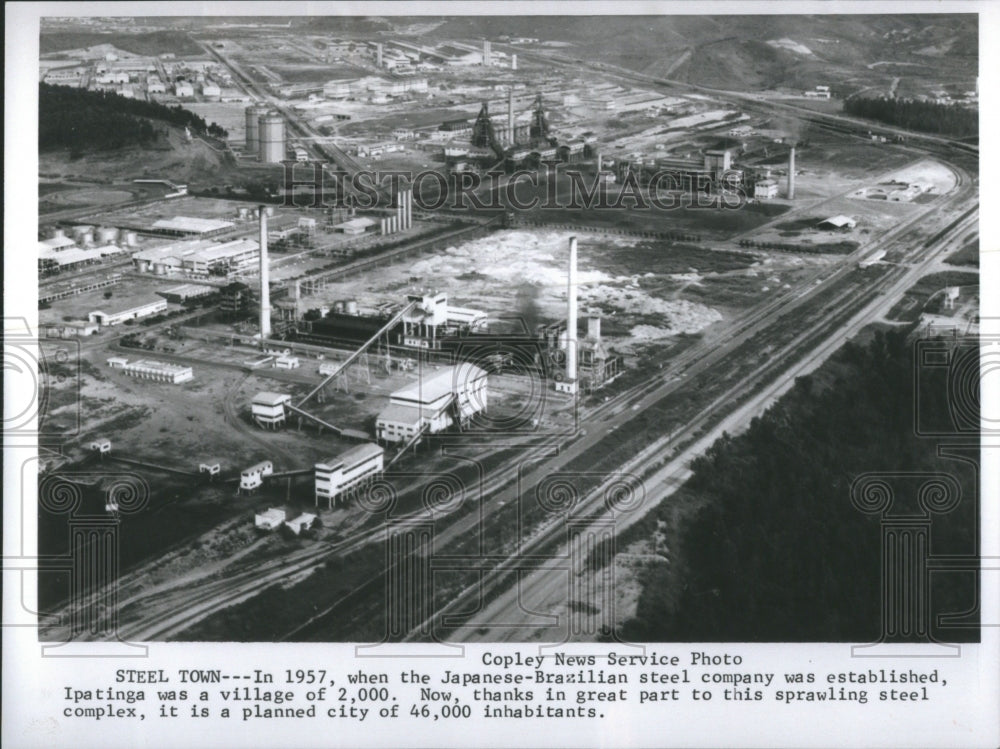 Press Photo Steel Town Japanese Brazilian Steel Company