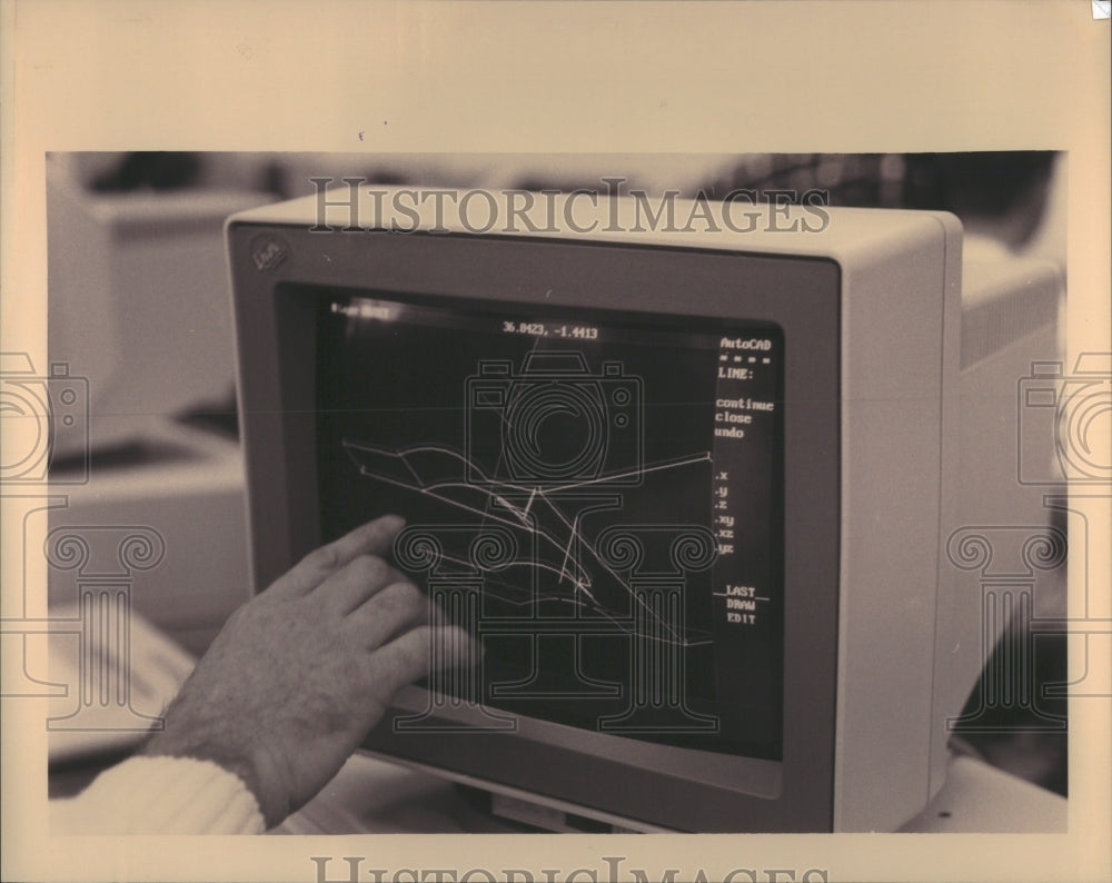 1994 Press Photo Computer Program CAD Auto Classes Troy