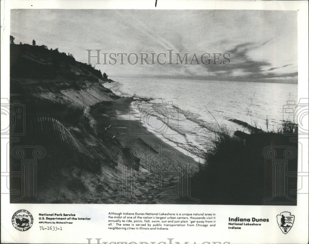 1988 Press Photo Indiana National Lakeshore Natural