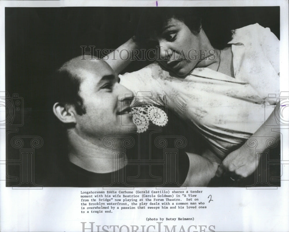 1976 Press Photo Bridge American Playwright Arthur Mill