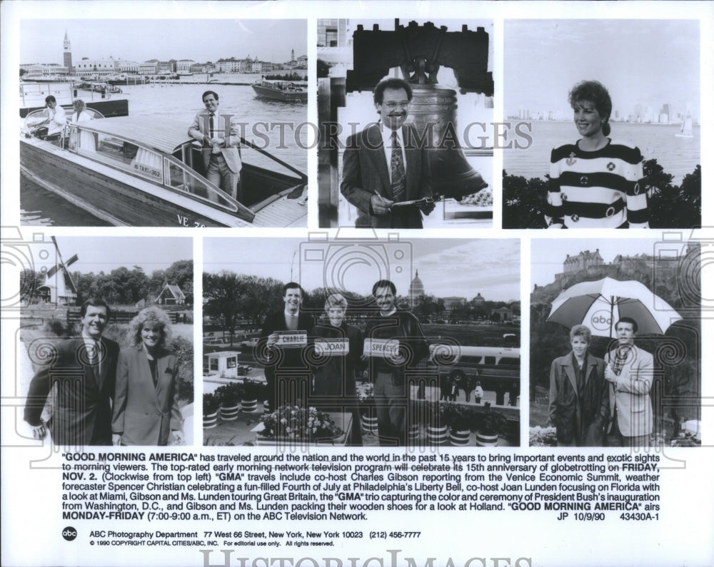 1990 Press Photo Robin Roberts George Stephanopoulo ABC