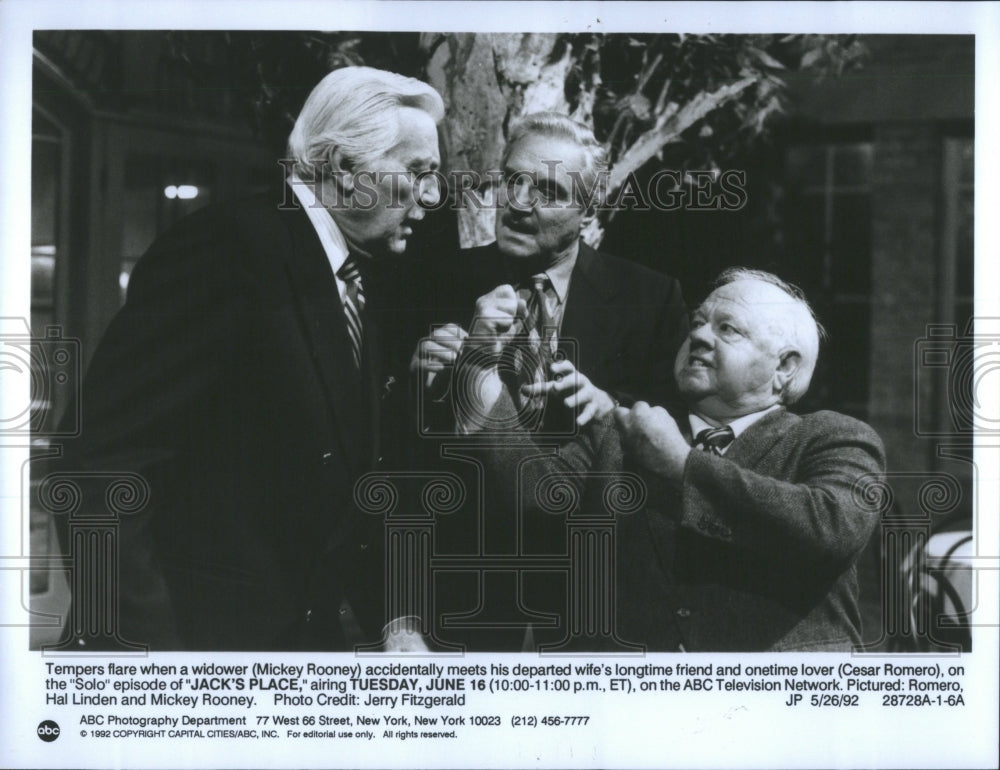 1992 Press Photo Jack Place TV US Finola Hughes Series