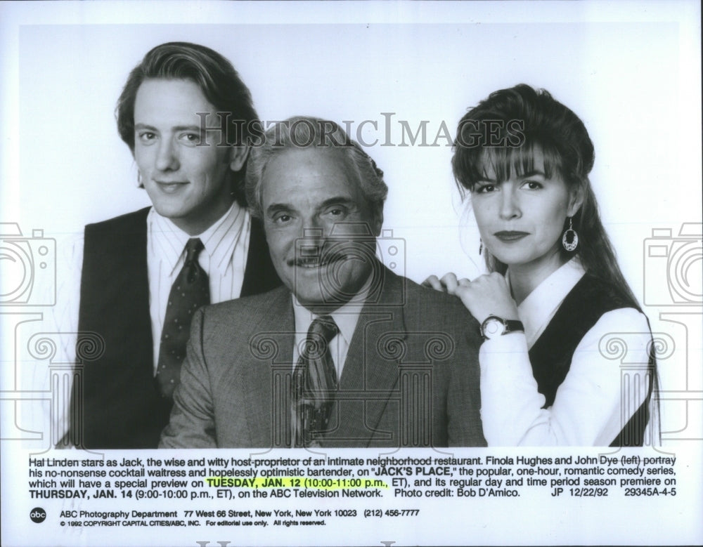 1993 Cast of &quot;Jack&#39;s Place&quot; ABC - Historic Images