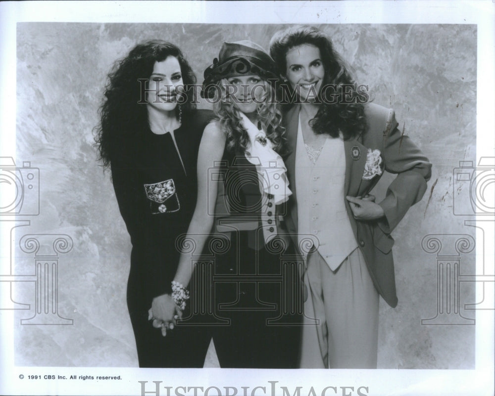 1991 Press Photo Fran Drescher Twiggy Lawson Comedy