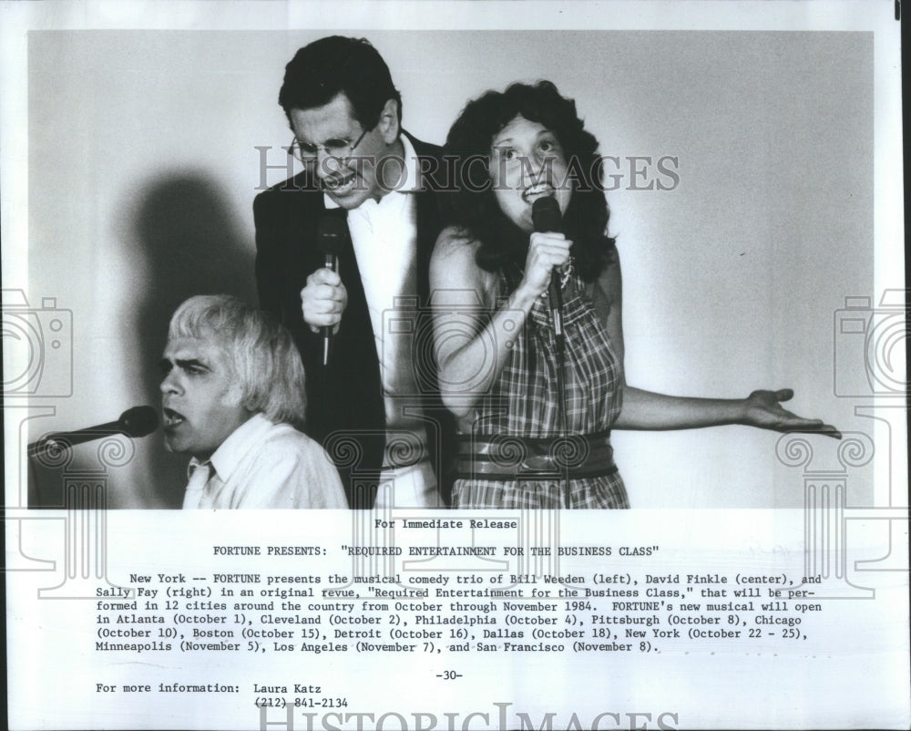 1984 Press Photo FORTUNE presents the musical comedy