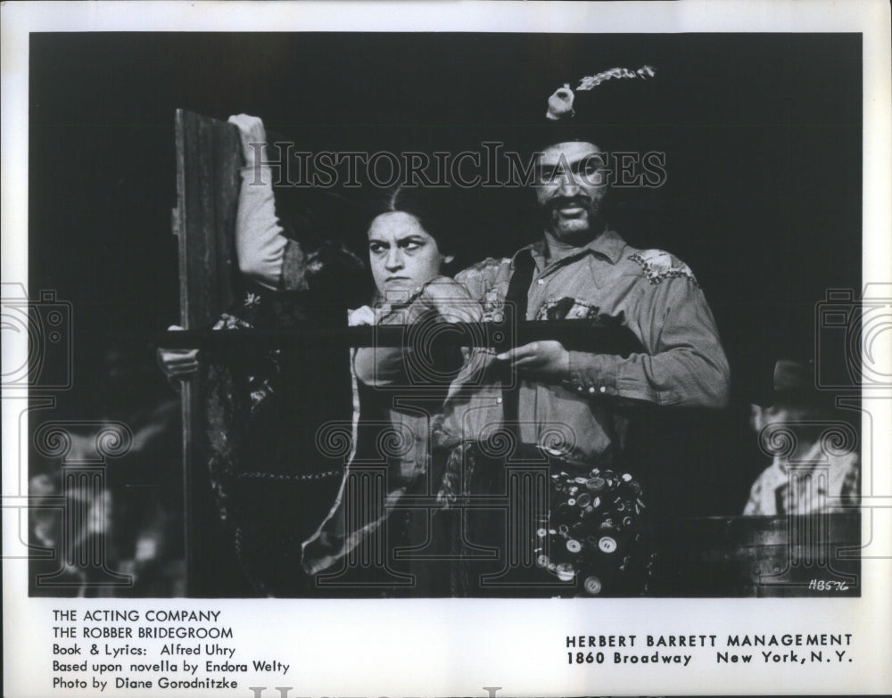 1975 Press Photo Elaine Hausman Norman Snow Actor Play