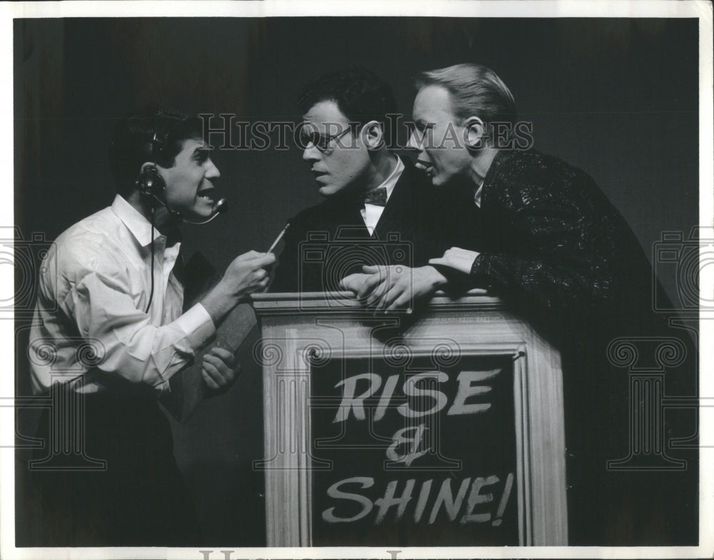 Press Photo Barry Burns Bob Dishy Tom Williams Luck