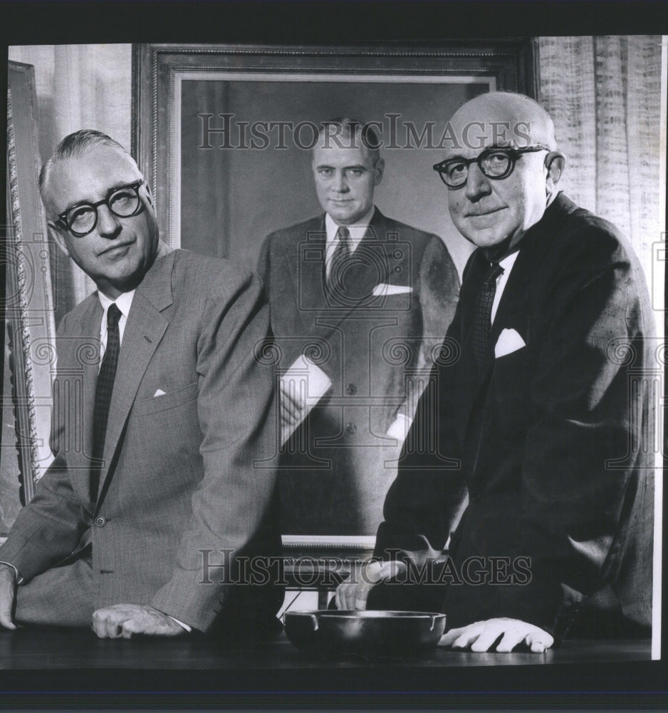 1959 Press Photo Henry T.Bodman Donald Valley Staff