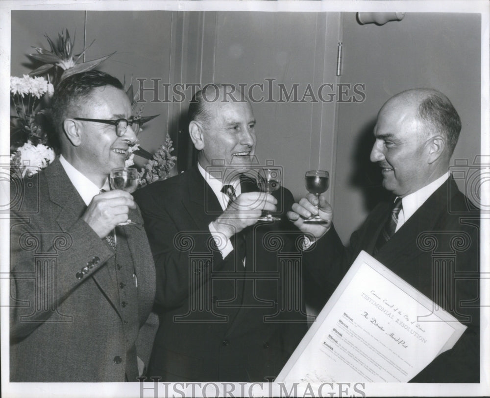 1954 Press Photo William H Van Alsick Kurt Keyden