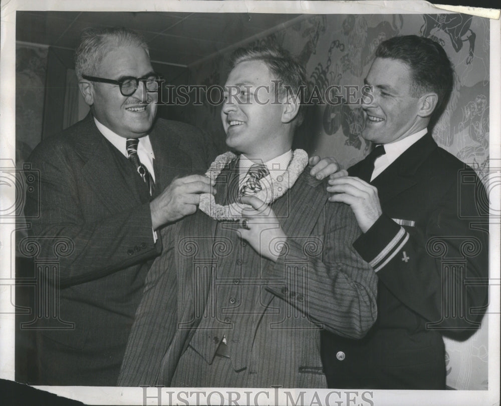 1948 Press Photo Mayor Van Antwerp Gore Van Antwerp