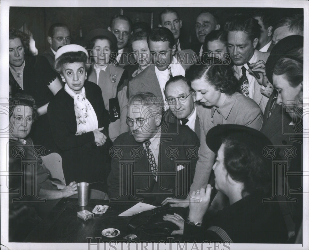 1947 Press Photo Eugene Van Antwerp Edward Jeffries