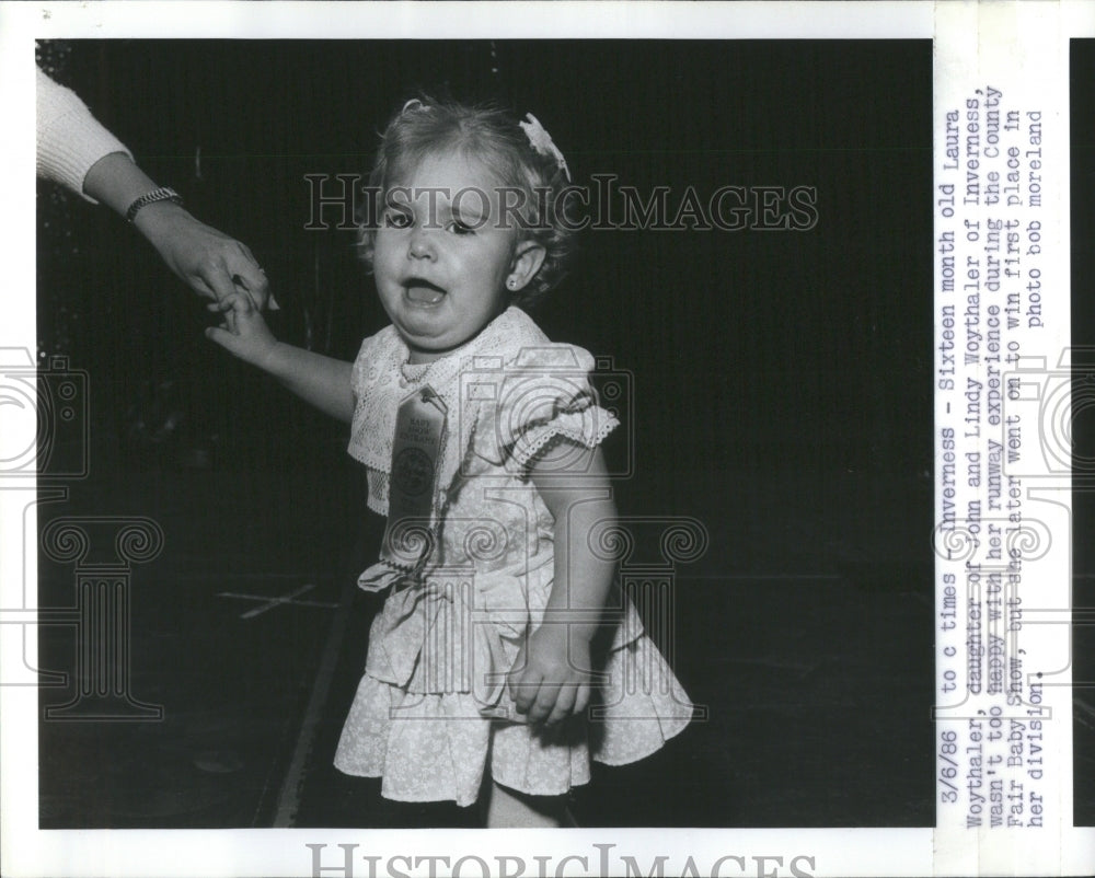 1986 Press Photo Baby Show Laura Woythaler